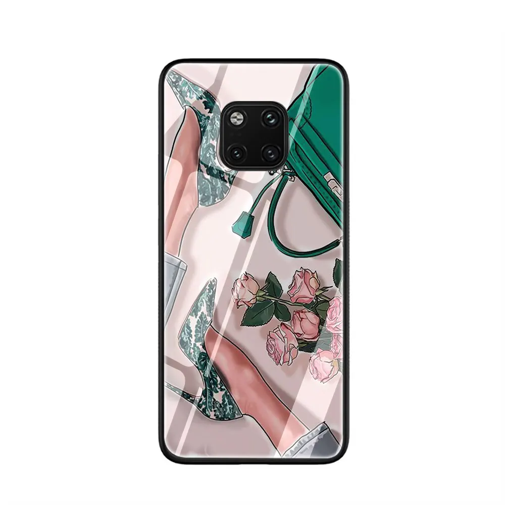 Чехол из закаленного стекла для Huawei P10 P20 30 Mate 20 Honor 9 10 Lite Pro 7A 8X P Smart Y6 Y9 | Мобильные