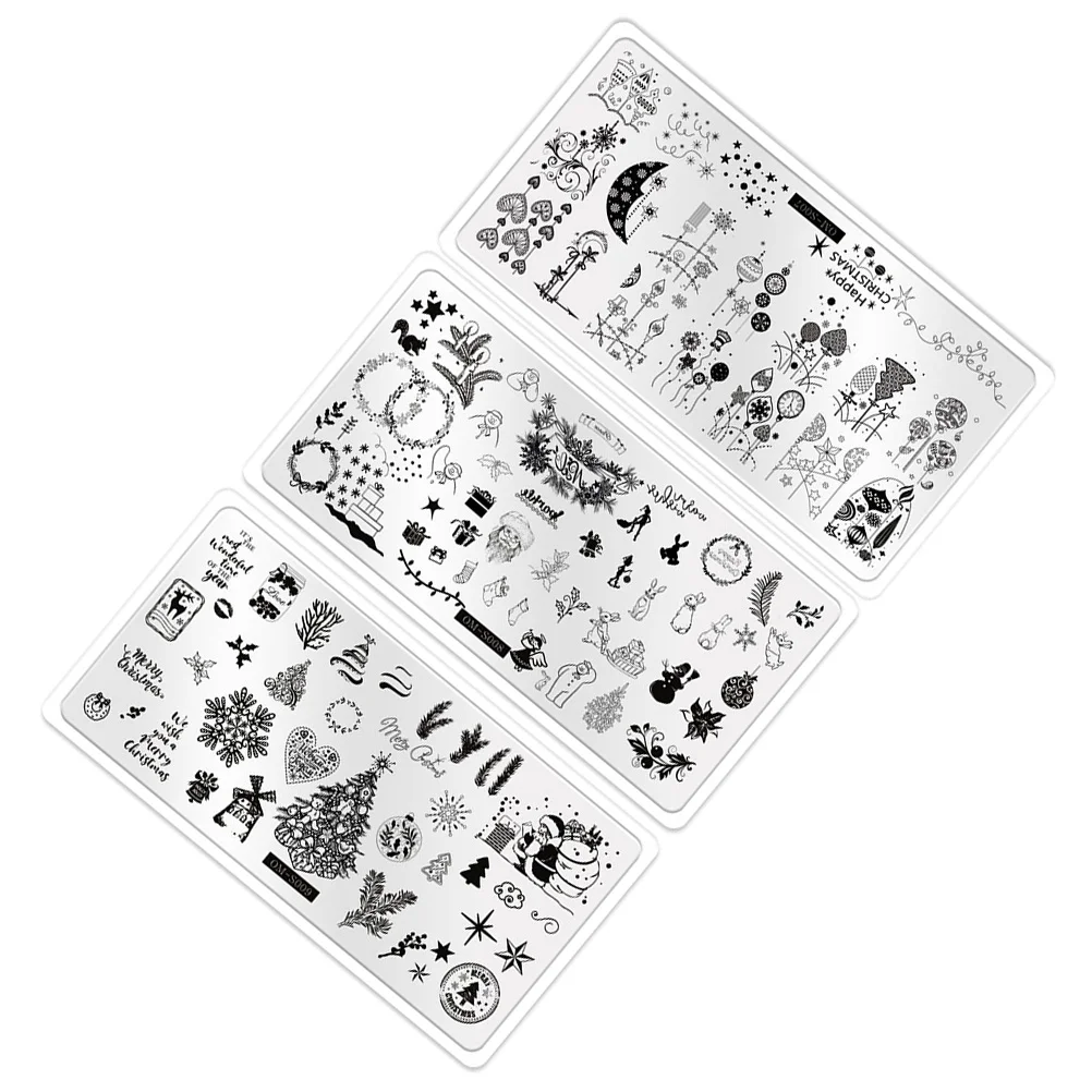 Наклейки для дизайна ногтей Рождественские Элементы художественные