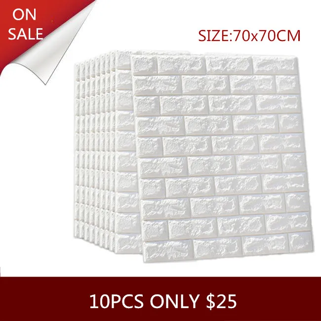 70*77 3D наклейки на кирпичные стены Сделай Сам адхенсивный Декор Пена