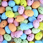 Пасхальное украшение, 3*4 см, красочные пасхальные яйца, мини-птица, искусственная пена, счастливая Пасха, для домашнего декора, подарки для детей, поделки своими руками