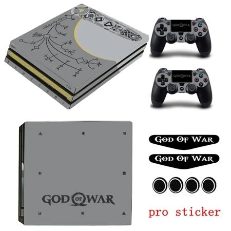 YSP4P2030 Ограниченная серия стикеров God Of War для PS4/PS4 Slim/PS4 PRO консоль и контроллер Обложка виниловая наклейка с подарком - Color: YSP4P2030