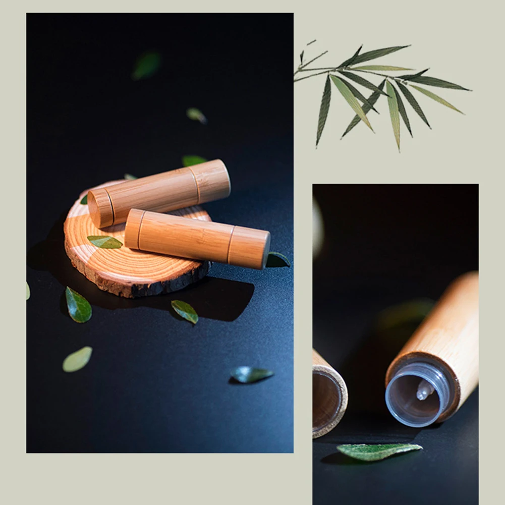 Бамбуковый бальзам для губ губ|Многоразовые бутылки| |