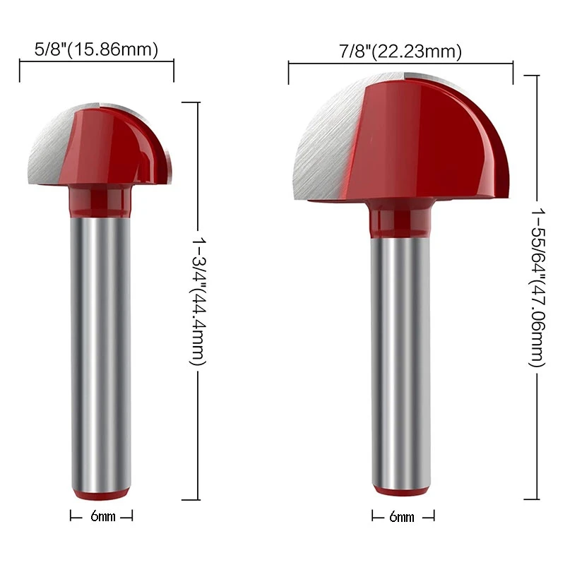 Розничная продажа 4 шт. 6 мм хвостовик бухта коробка фреза твердосплавный двойной