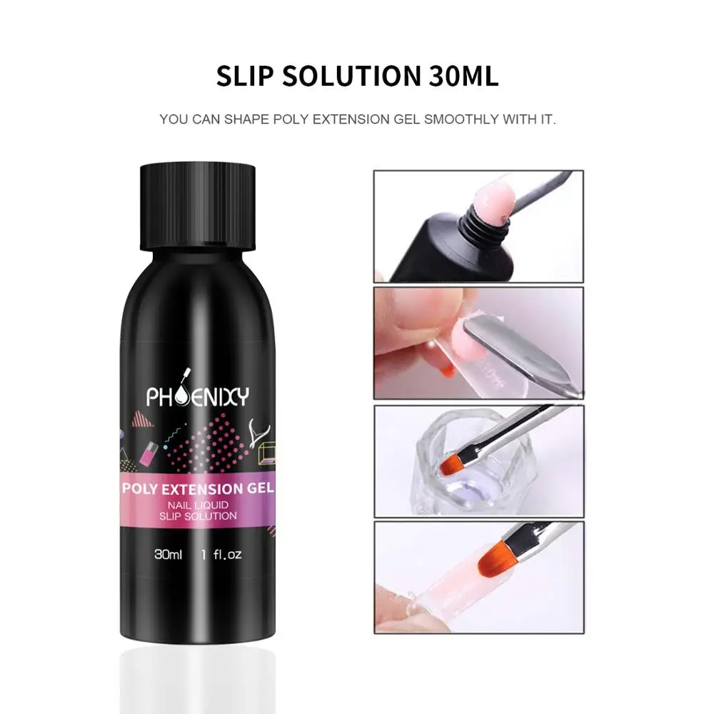 

Poly Nail Gel Kit With 36W UV LED Lamp Gel Varnish Quick Gel Kit Semi Permanent Varnish Set Nail Kit Tool Gel Extension Set