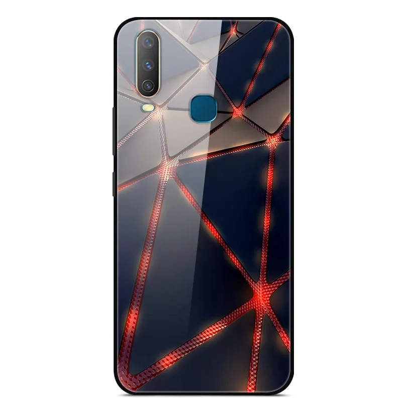 5 ДЛЯ Vivo U3X/U10 чехол из закаленного стекла с принтом твердая задняя крышка для Vivo U3X чехол для телефона s силиконовый бампер Coque U3 X U 3X10 - Цвет: 5