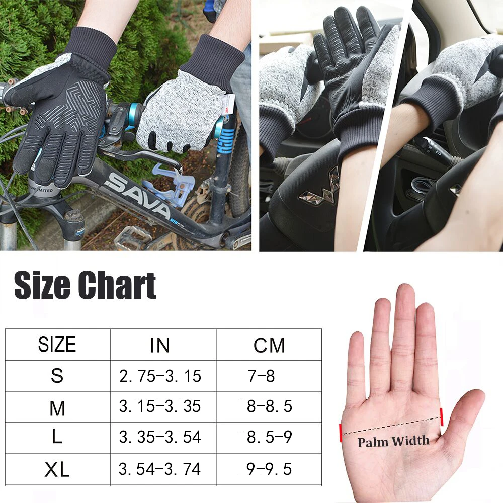 MOREOK, вязаные, 3M, Thinsulate, зимние, полный палец, сенсорный экран, термальные, для спорта на открытом воздухе, MTB, велосипед, велосипед, велосипедные перчатки для мужчин