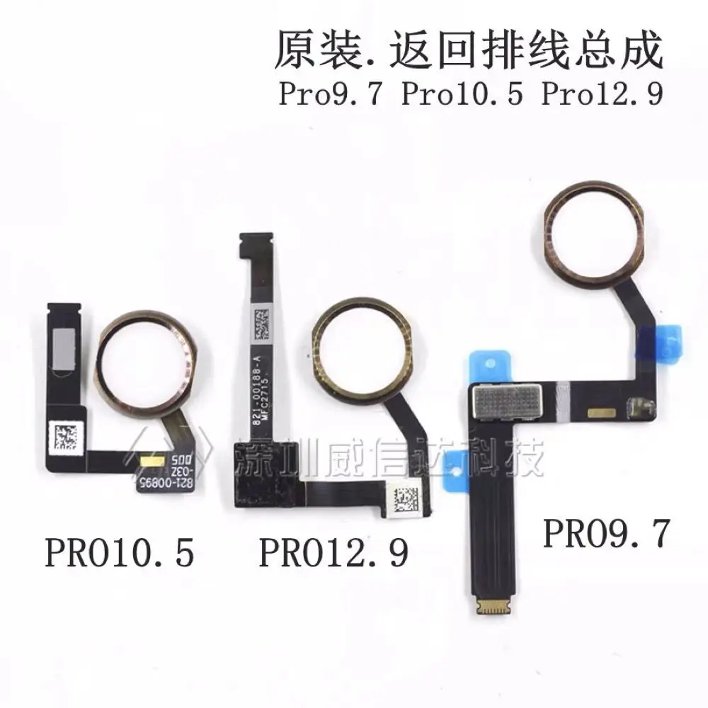 

Гибкий кабель Pro9.7 10,5 12,9 для сборки задней части платы с IC-разъемом и датчиком отпечатков пальцев, Замена материнской платы FPC FFC Для меню дома
