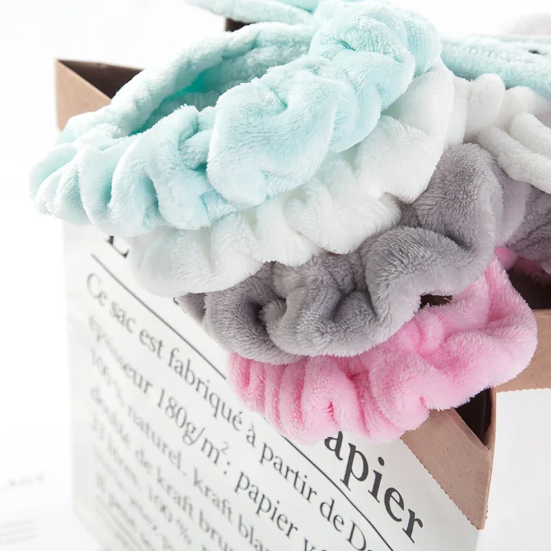 Новинка 2020 милые фланелевые мягкие Банни для ушей повязки макияжа женские волос