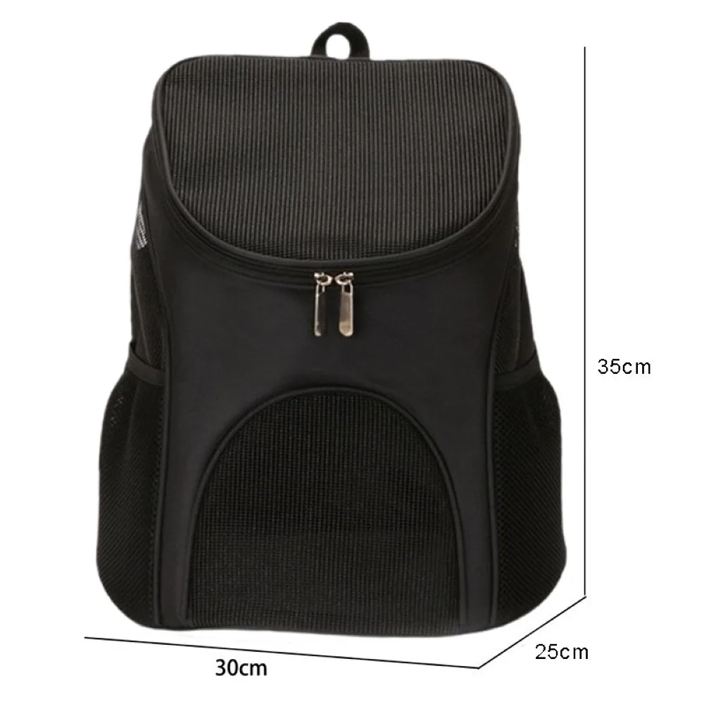 

Pet Carrier Breathable Cat Dog Puppy Zippered Carry Backpack Travel Walking Portable Breathable Shoulders Backpack Bag