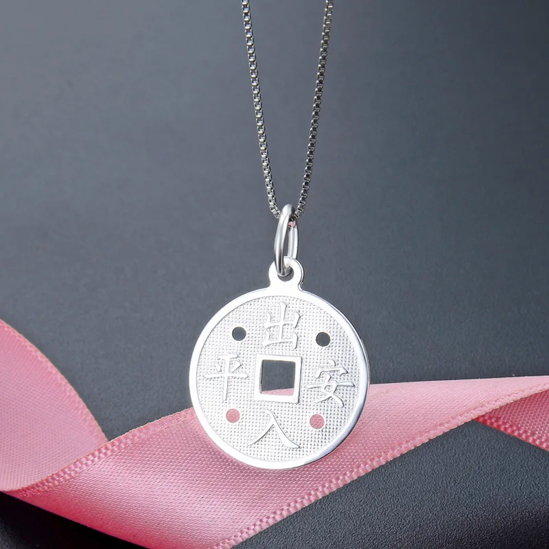 

Fashion Women Pendant Pure 100% 925 Sterling Silver Clavicle Necklace Zircon Chain Gift For Girl Office Lady Jewelry Accessory