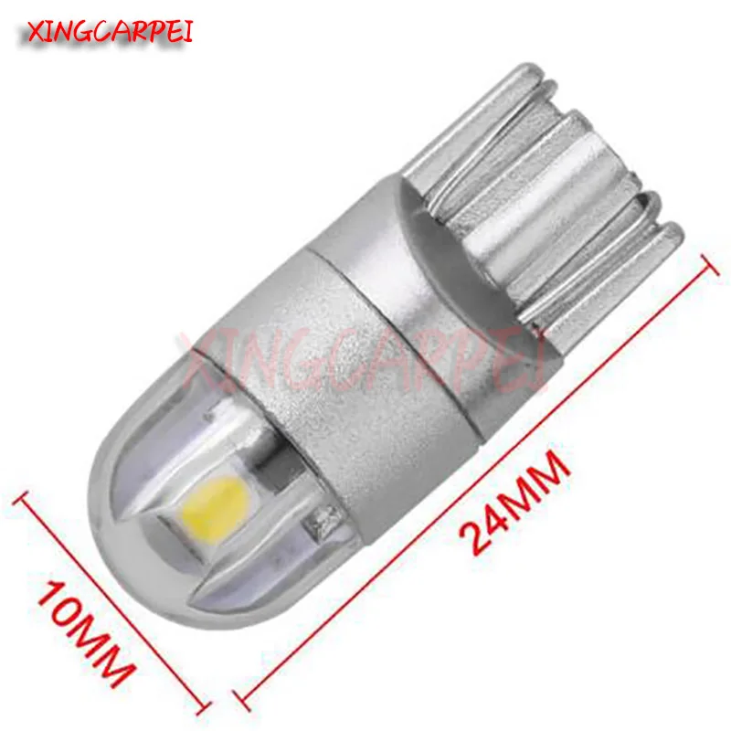 4 шт. W5W Автомобильная светодиодная лампа T10 3030 2SMD автомобисветильник 168 194 Для