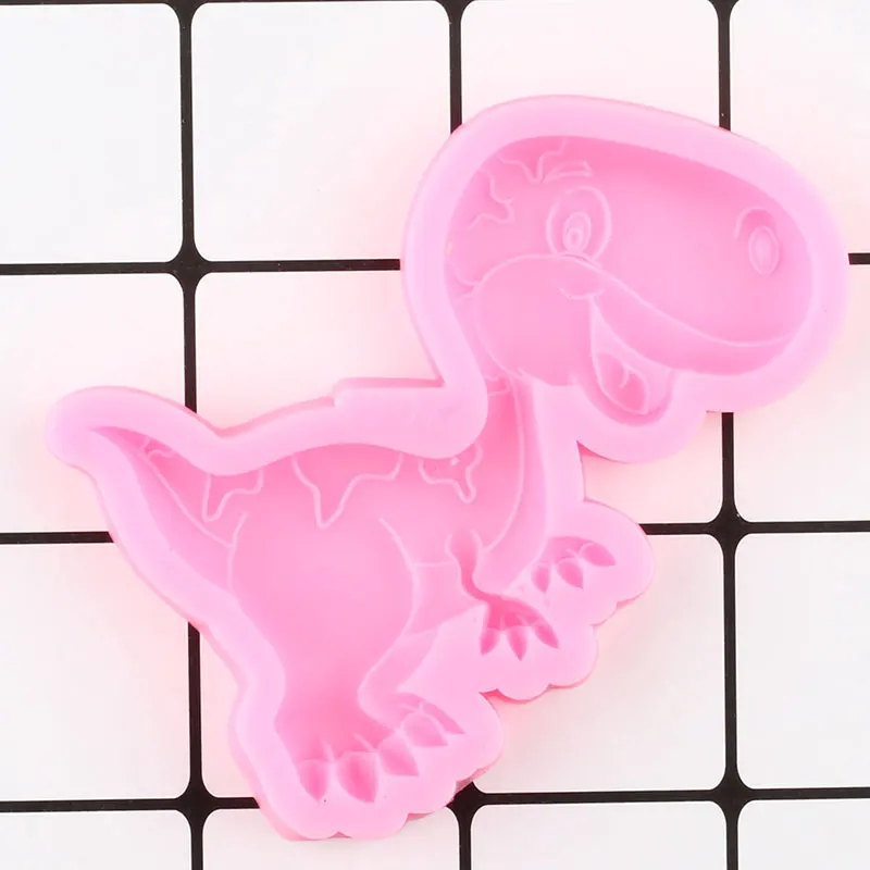 3D мультяшный динозавр силиконовые формы для печенья выпечки конфет шоколада