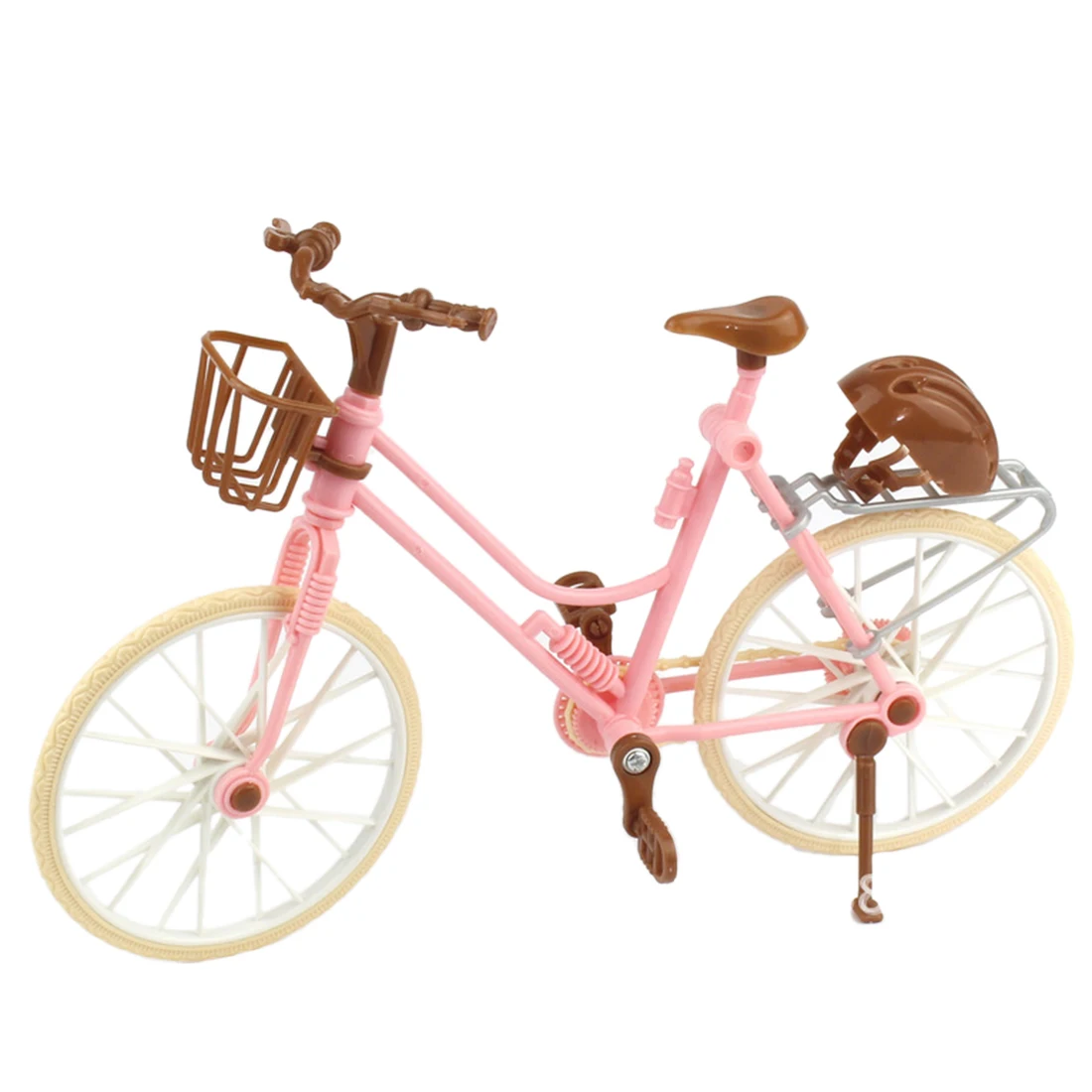 MODIKER пластиковый съемный мини велосипед с корзиной и шлемом для шарнирной куклы 30