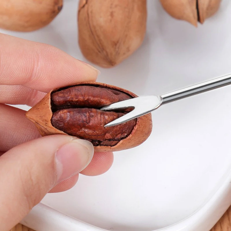 Вилка для фруктов из нержавеющей стали игла краба грецких орехов кухонные