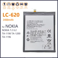 100 original 3500mah lc 620 battery for nokia 6 2 7 2 ta 1198 ta 1200 ta 1196 mobile phone new batteries with tracking number