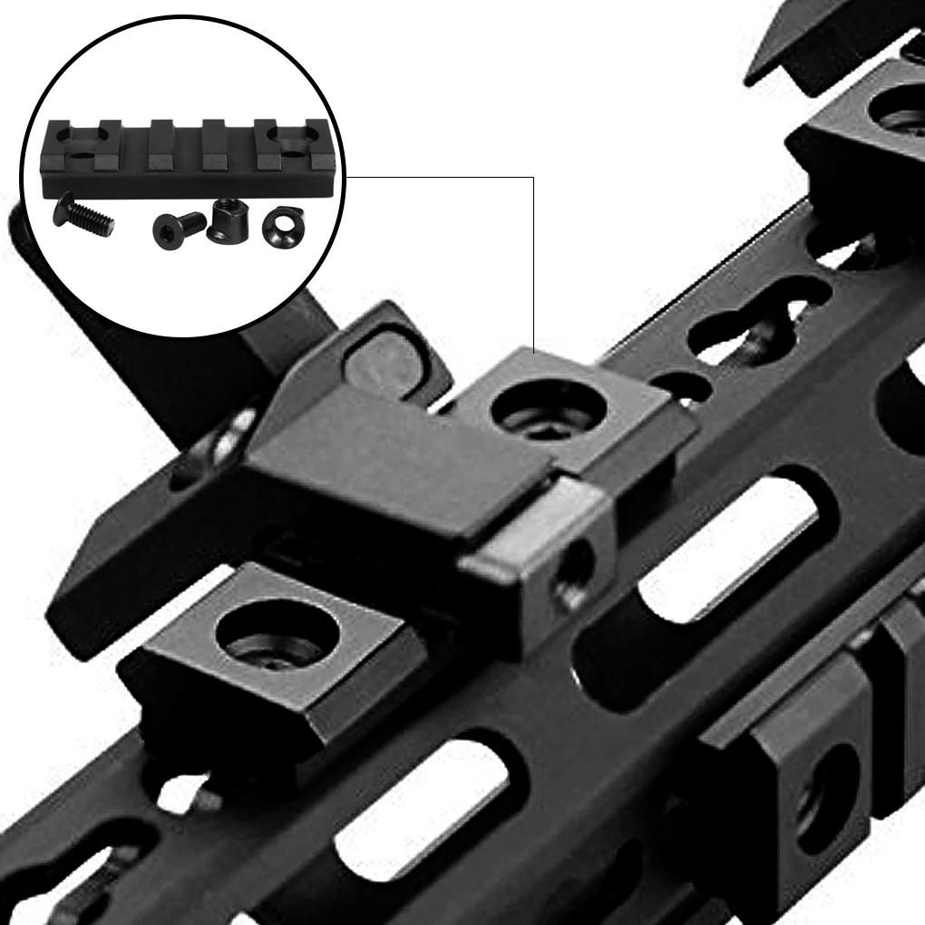 Тактическая направляющая M-lok Пикатинни с 5 слотами 20 мм для Mlok AR15 крепление