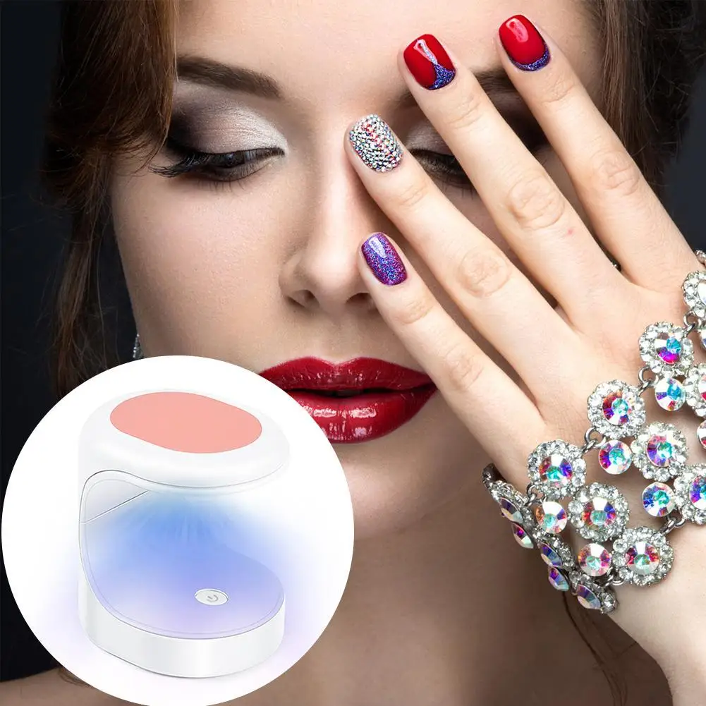 

Portable Mini Nail Dryers Nail Art Phototherapy Machine Nail Gel Shape Machine Fast Polish Nail Curing Lamp Lamp H3C9