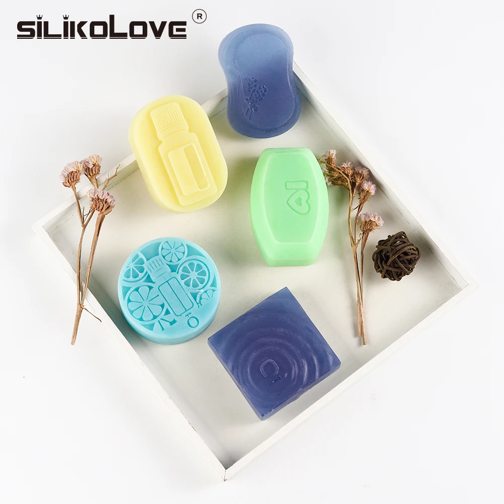 Силиконовая форма для мыла SILIKOLOVE геометрической круглой формы 6 полостей