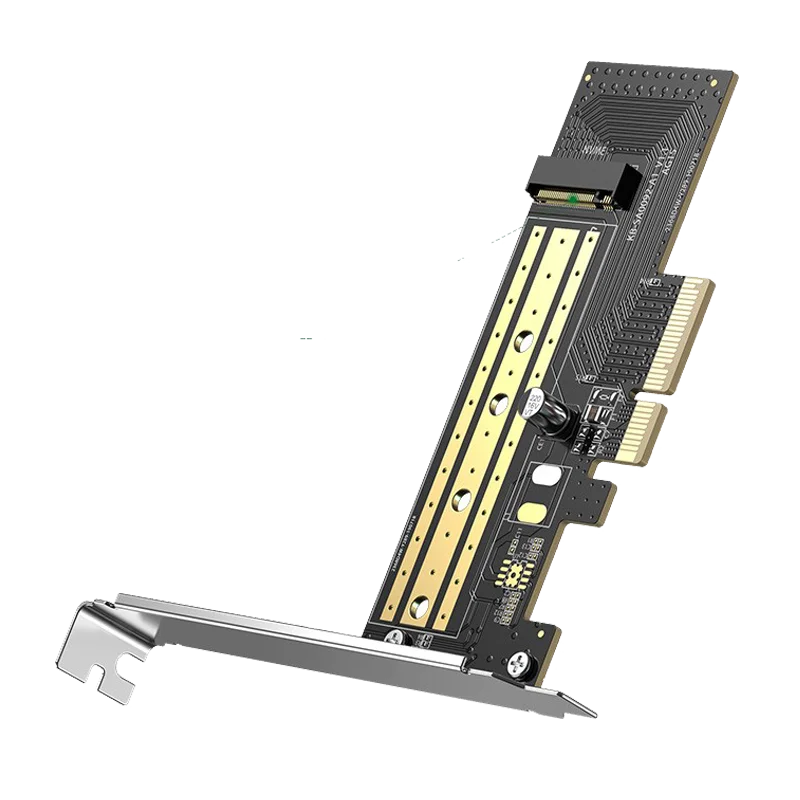 Adapter Plate Card Solid-State Disk M 2 Pcie to NVME and NGFF High Speed Double Deck Single Location 2280 2242 SSD |