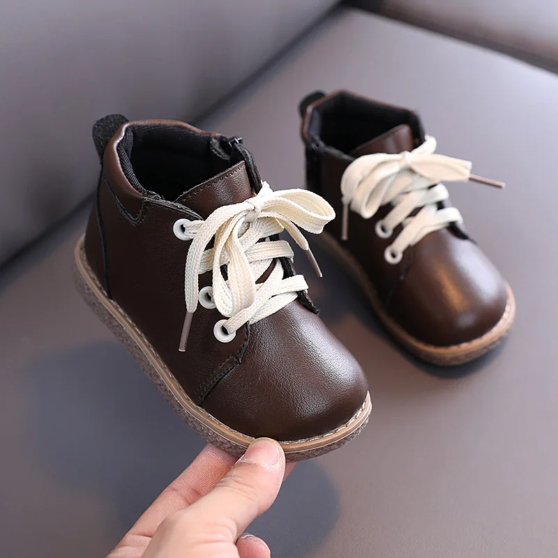 

Baby Boys Winter Shoes For Children Boots 2021 New Kids Ankle Boots Autumn Non-Slip Fashion Toddler Boots 1 2 3 4 5 6 Years Old