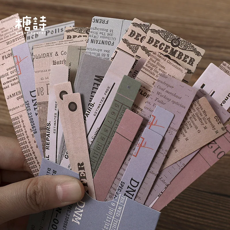 45 шт./лот блокноты клейкие заметки время закладки бумажный дневник Скрапбукинг