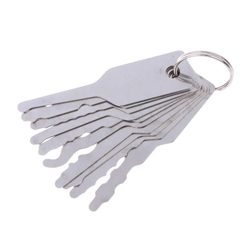 

10x Stainless Jiggler Keys Dual Sided Car Unlocking Lock Opening Repair Kits