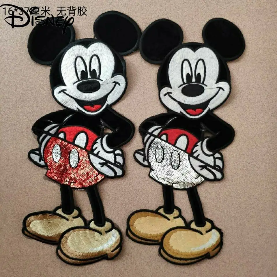 

Disney Cute Cartoon Anime Mickey Mouse Mickey Embroidery Cloth Patch Fashion All-match Clothing Patch Patch