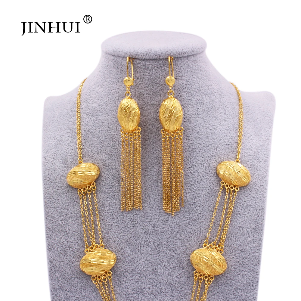 Свадебные ювелирные наборы в африканском стиле ожерелье и серьги с подвеской из