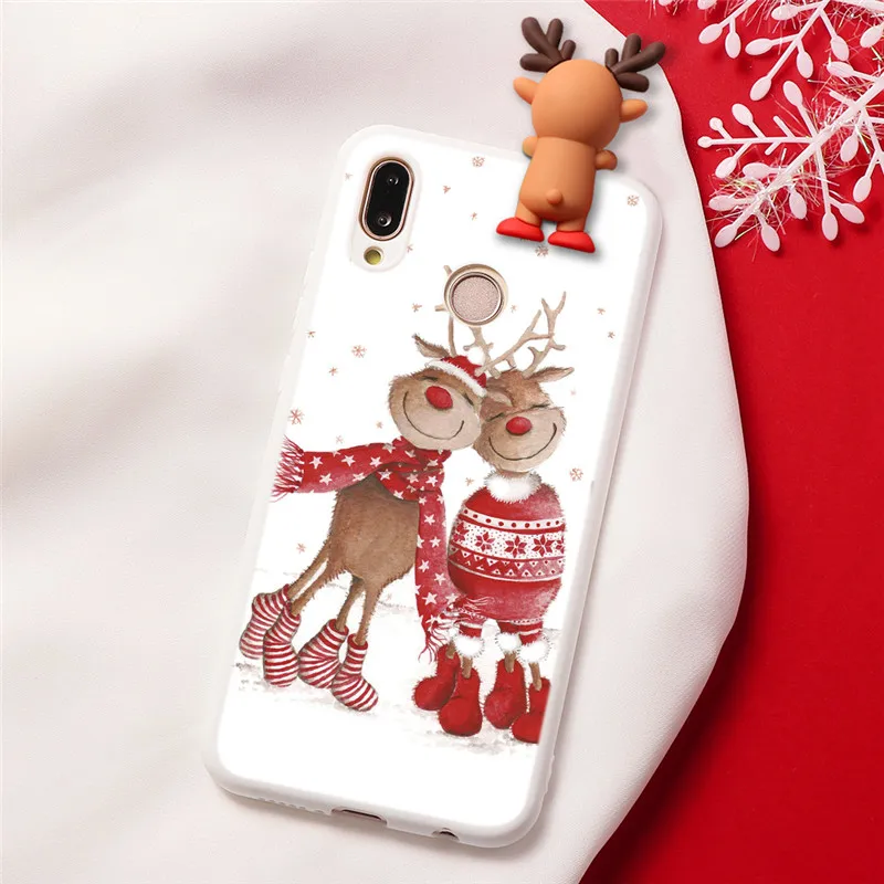 3D чехлы с полярным медведем лосем Санта Клаусом для huawei mate 10 20 30 P10 P20 P30 Lite Honor 9X Pro 8X 10i 20i P Smart Z рождественские чехлы - Цвет: Klbd-sd2lu