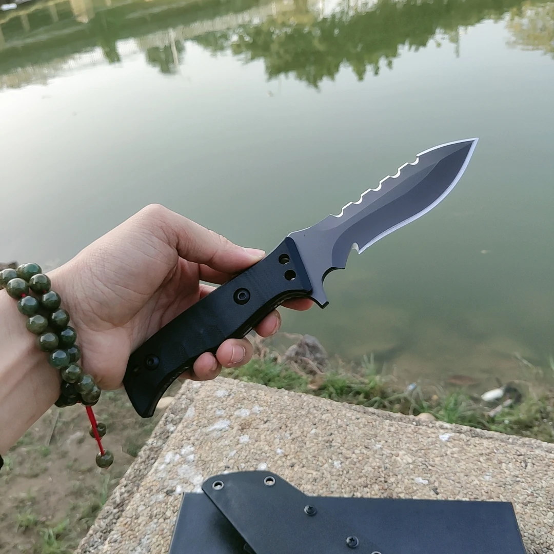 Kukri Fixed Blade Machete Tactical Hunting Knife Military Combat Slaughter Self Defense Knives Survival Camping Tool | Инструменты