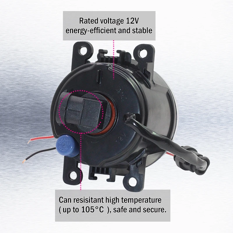 Cawanerl 2 X автомобиль светодиодный противотуманный светильник Ангел глаз DRL 12 В для