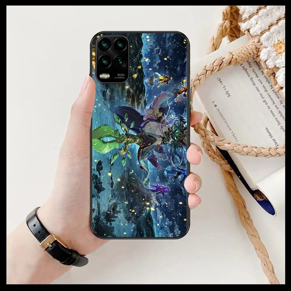 Чехол для XiaoMi Redmi Note 11 10 9S 8 7 6 5 A Pro T Y1 с аниме Genshin Impact Xiao Черный силиконовый чехол |