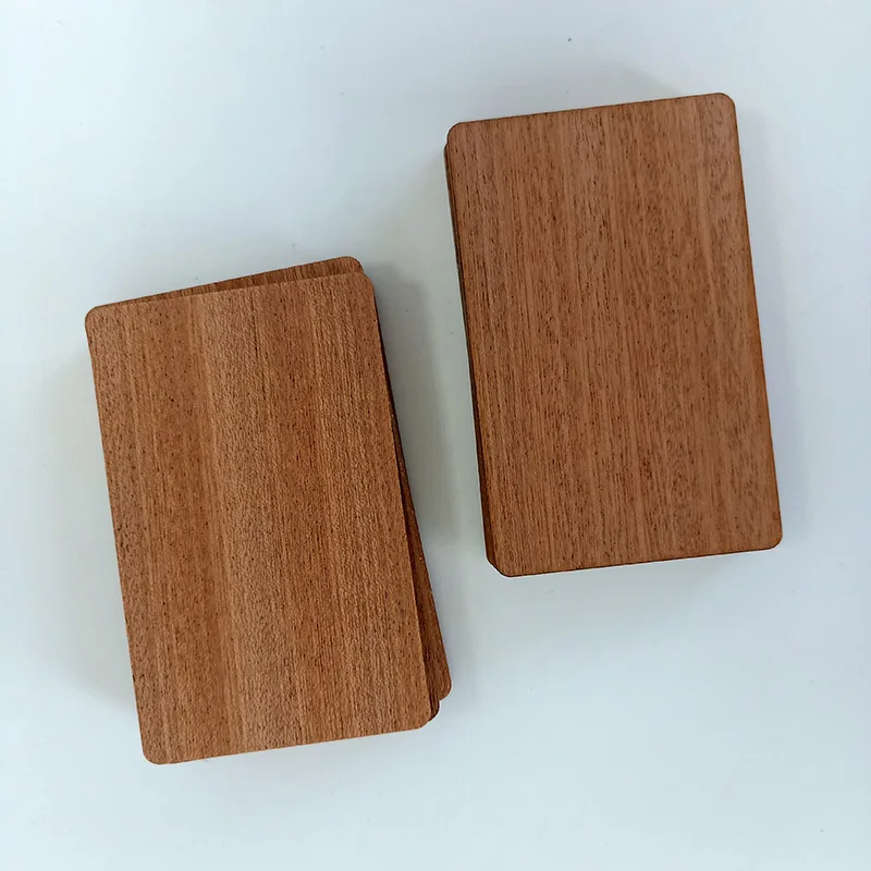 Фото 10 шт. дерева NFC Ntag213 Ntag216 RFID Sapele чистые ЦИФРОВЫЕ визитные карточки DIY ремесла лазерная гравировка новые материалы №3