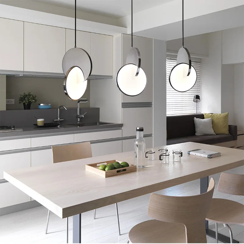 Современный круглый подвесной светильник для торта светодиодный металлический