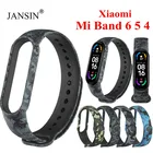 Ремешок Камуфляжный для Xiaomi Mi Band 6 5 4, силиконовый сменный Браслет Для Xiaomi Band 6 Mi Band 5 4, спортивный браслет для наручных часов