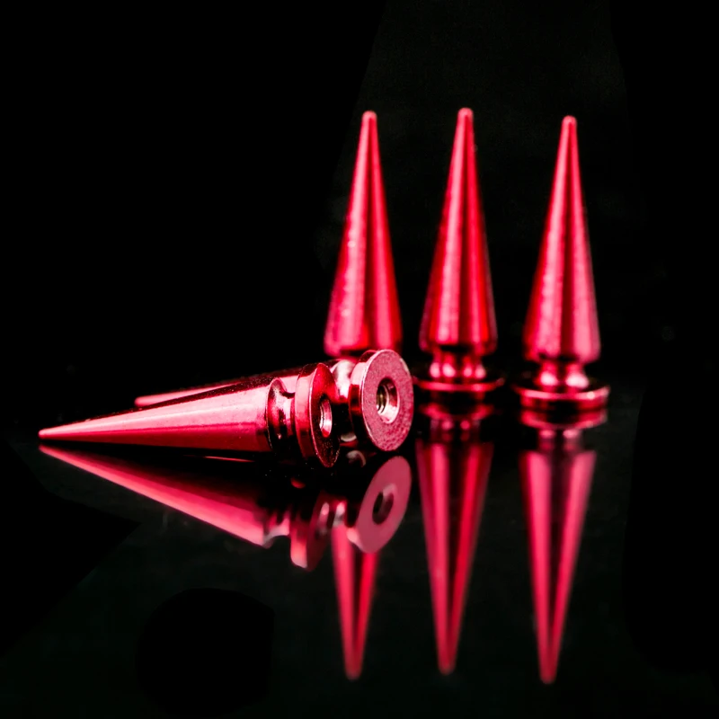 Dazzle Red Конус отвертка шипы шпильки diy панк-шипы рок конус отвертка заклепки шипы для одежды Одежда Обувь Сумки кожевенное ремесло - Цвет: Dazzle Red