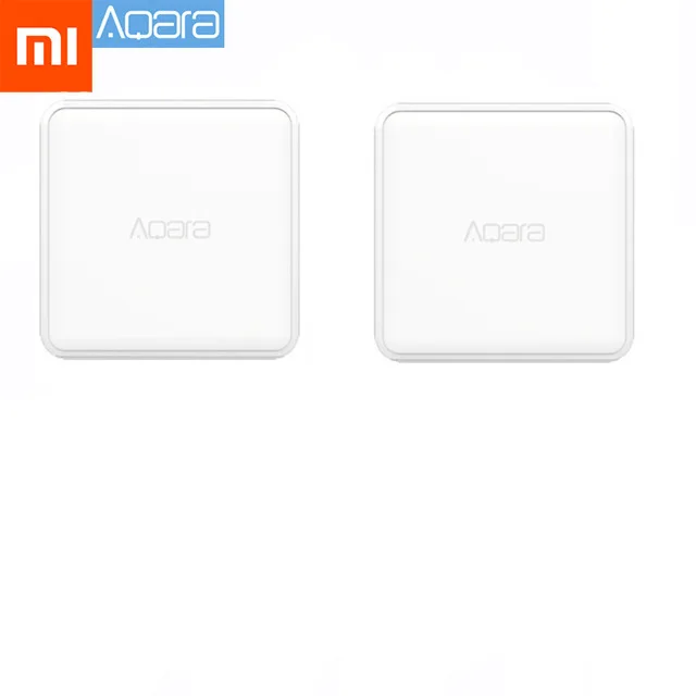 2pcs Xiaomi Aqara магический куб контроллер Zigbee версия управляется шестью действия устройство «умный дом» работает с приложением mijia home - Цвет: 2pcs