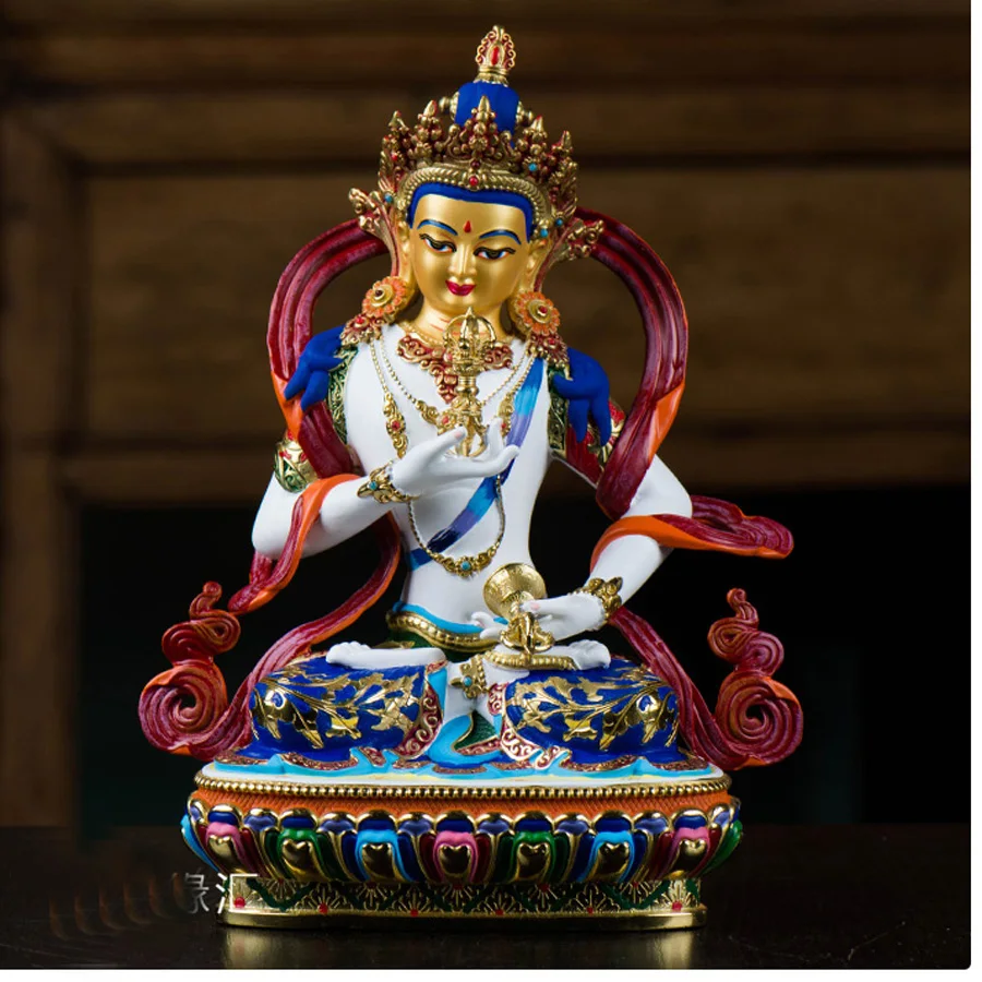 

Статуя Будды высокого качества с цветным рисунком, благословенная семья, безопасность здоровья, эффективный талисман, Тибет, Ваджрасаттва, ...