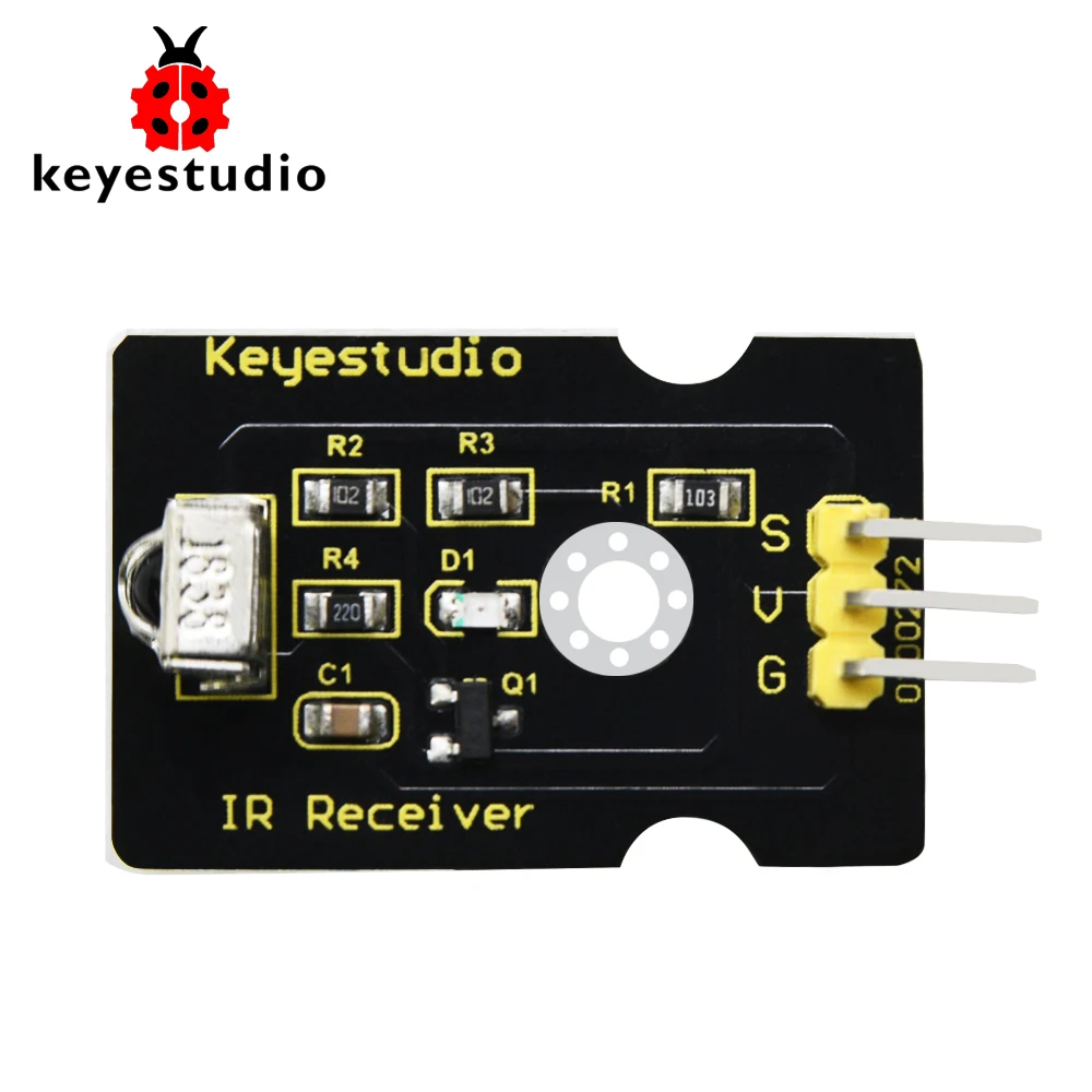 Бесплатная доставка! ИК приемник Keyestudio для Arduino UNO R3 MEGA 2560 R3|ir receiver|module for arduinouno r3 |