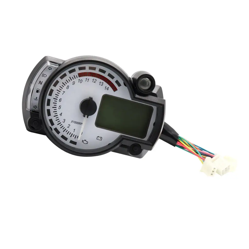 

Motorcycle Modified LCD Speedometer Odometer Tachometer Gauge LCD Backlight Exhaust Temperature Meter