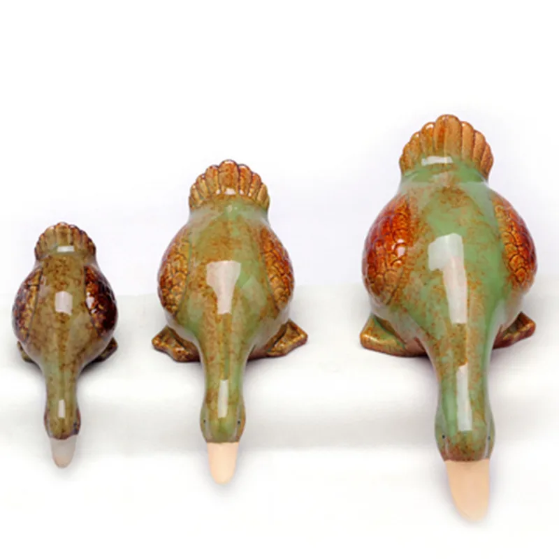 

Hot Outdoor Garden Decoration Ceramic Duck Figurines Crafts Courtyard Animal Statue Ornaments Home Garden Sculpture Accessor AA
