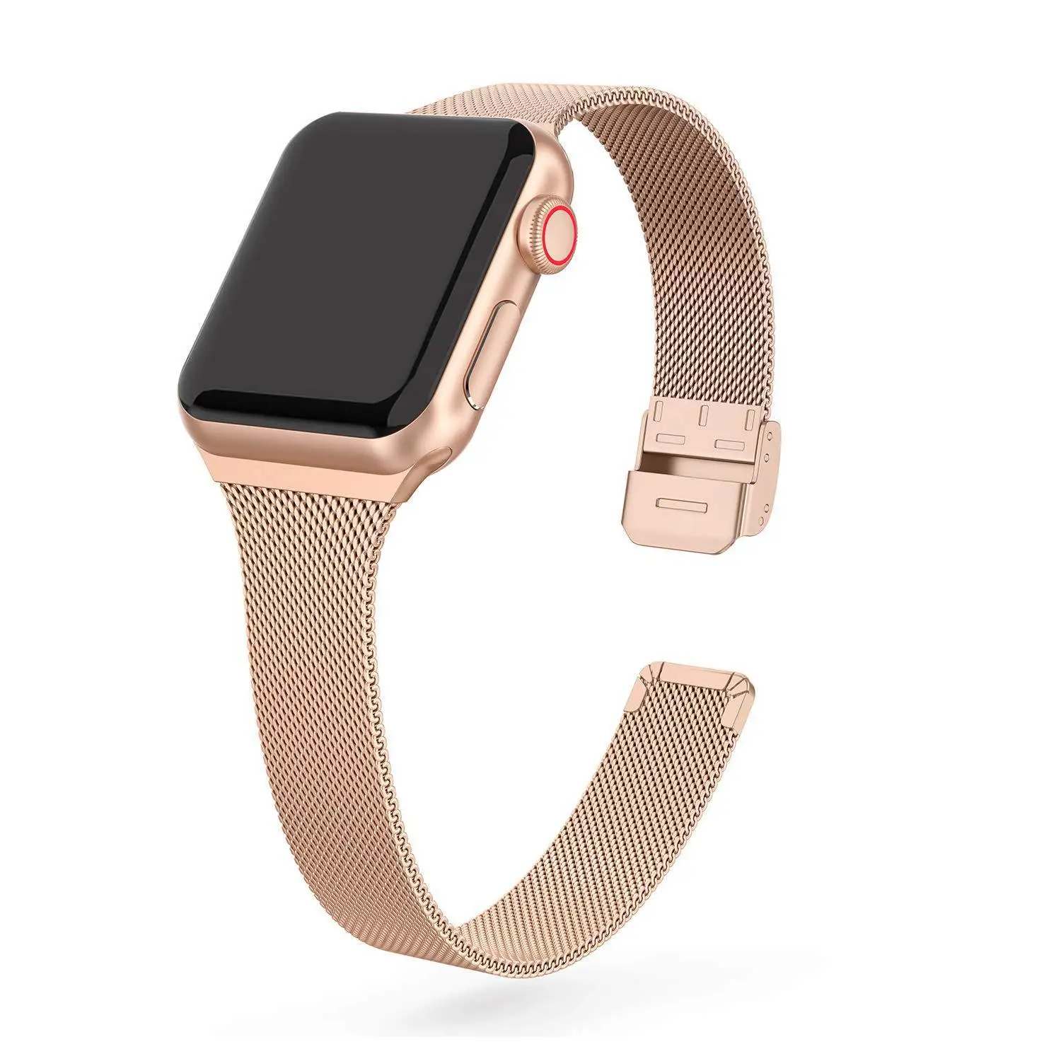 

Milanese loop strap for iwatch SE/6/5/4/3/2/1 watchband 44mm 40mm ladies stainless steel strap 38mm 42mm for Apple Watch series