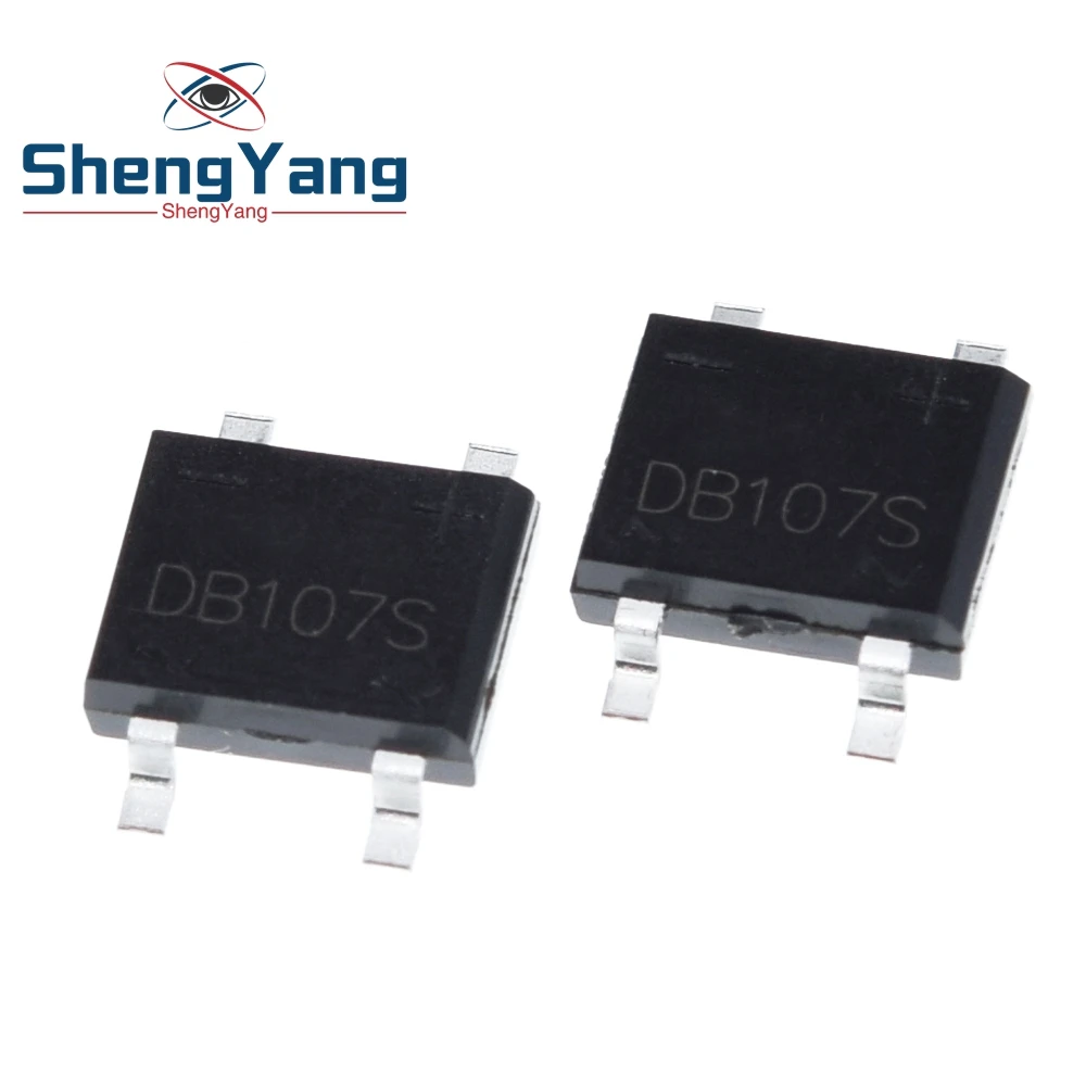 10 шт. SMD DB107 DB107S 1A 1000V однофазный диодный выпрямительный мост | Электронные