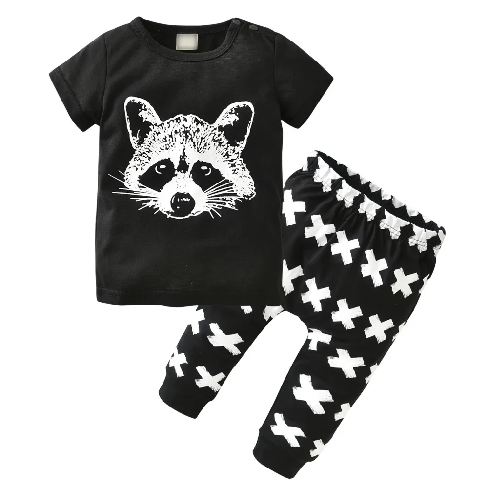 2 шт. футболка с коротким рукавом и леггинсы для новорожденных |