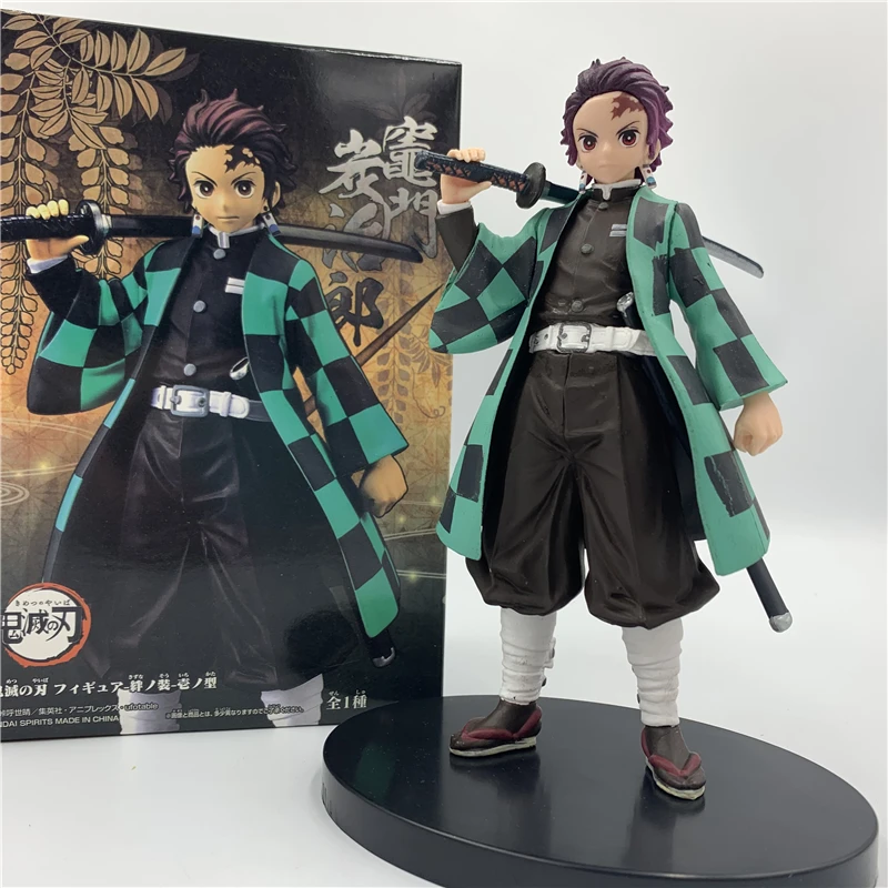 Демон убийца Kimetsu без Yaiba камадо Tanjirou держащий меч постоянного из ПВХ движущаяся
