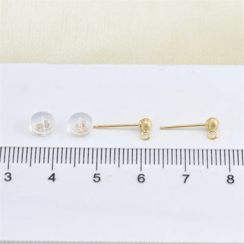 

Genuine 18K Yellow Gold Earrings Ear Hook Ear Line Earring Blank Bracket DIY For Women Earring Jewelry Accessories Bijoux