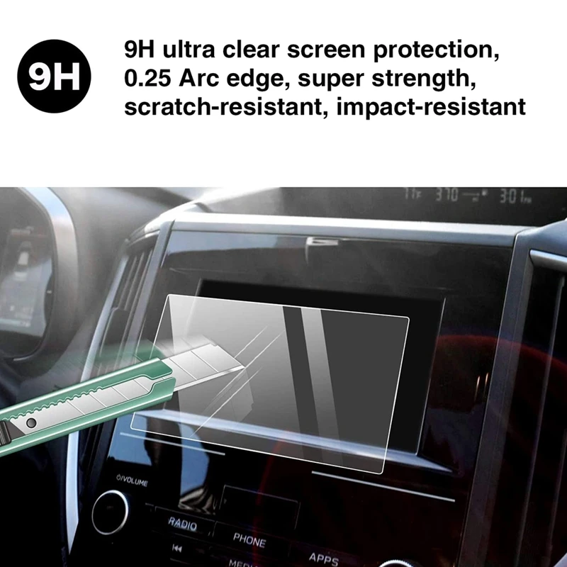 

For 2018-21 Subaru Crosstrek Starlink 6.5-Inch Car Navigation Contact Screen Protective Film Display Tempered Glass Film