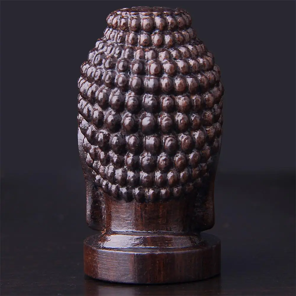 Маленькая деревянная статуя Будды статуэтка голова скульптура аксессуары для