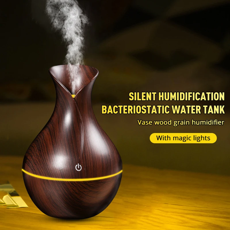 USB Электрический аромадиффузор деревянный ультразвуковой увлажнитель воздуха