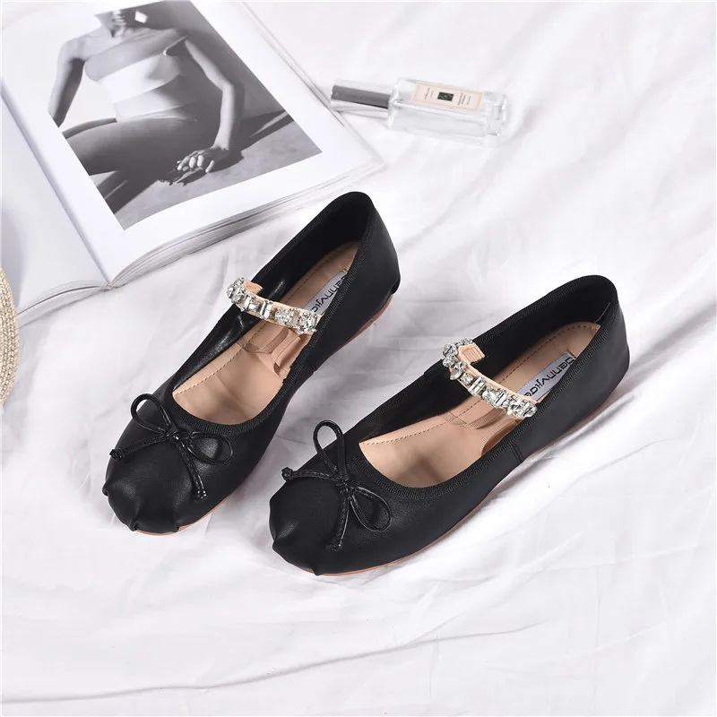 Mary Janes ladies single shoes brand glitter crystal bowknot silk moccasins retro cross-tied women flats ballerinas loafer | Обувь